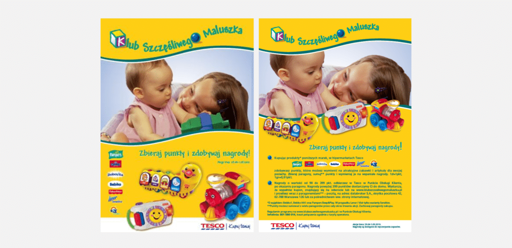 Pampers trade marketing promotion on Tesco
